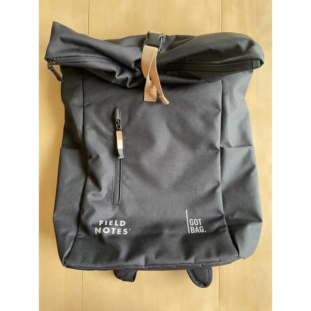 Got Bag Rolltop Easy x Field Notes Edition Black Backpack